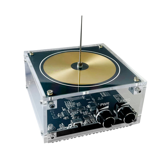 Expérience de transmission sans fil de haut-parleur plasma d'arc de bobine de Tesla de musique de Bluetooth