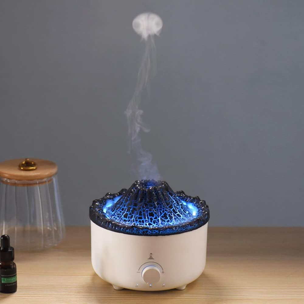 Flame Air Diffuser Volcano Aroma Diffuser Ultrasonic Oil Diffuser 560mL