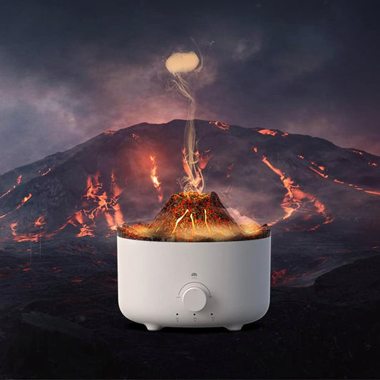 Flame Air Diffuser Volcano Aroma Diffuser Ultrasonic Oil Diffuser 560mL