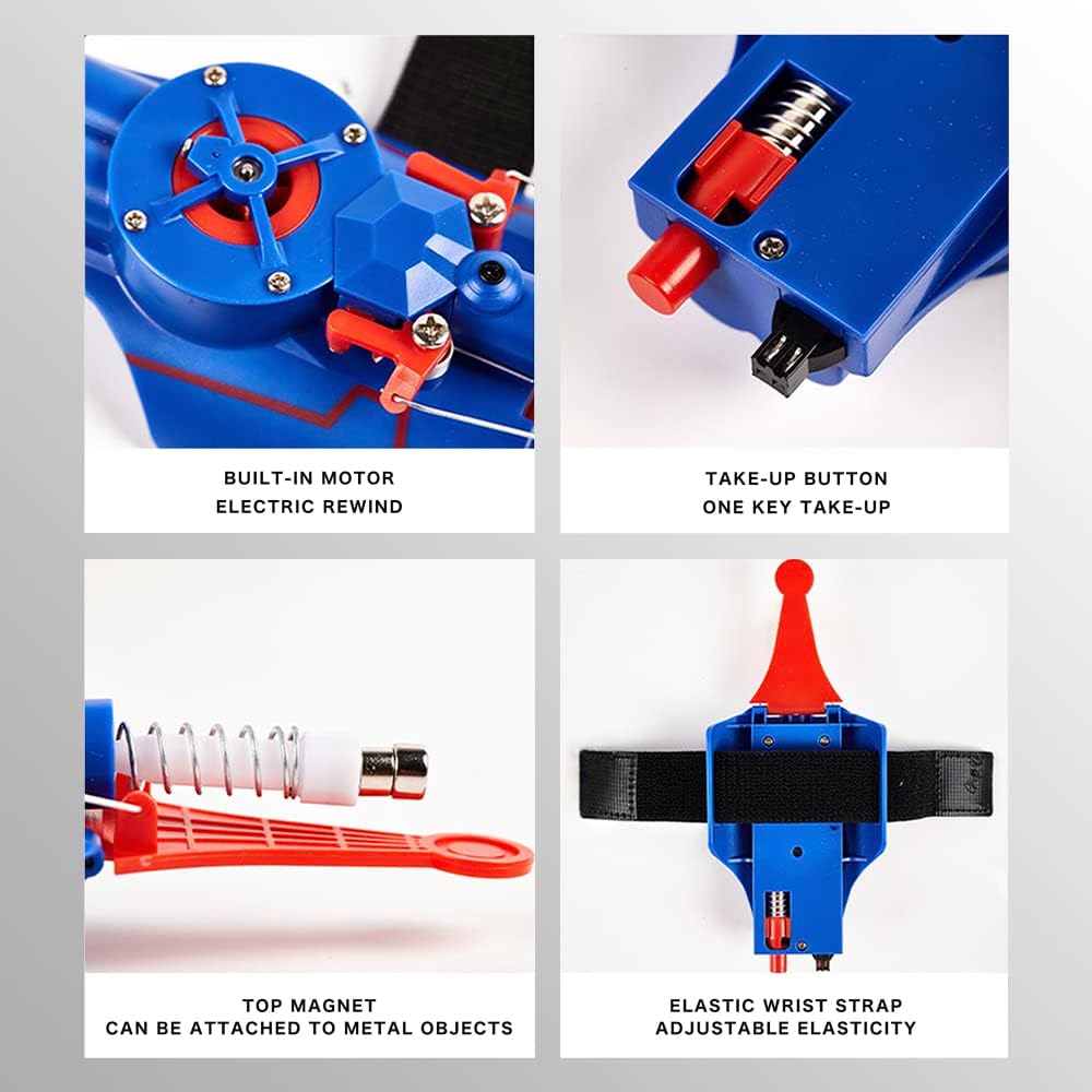 Electric Web Shooter - 9.4ft Automatic Rope Launcher with USB Charging