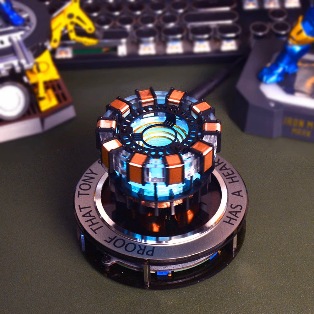 Arc Reactor MK1-1:1 Scale Levitating DIY Floating and Spinning in Air
