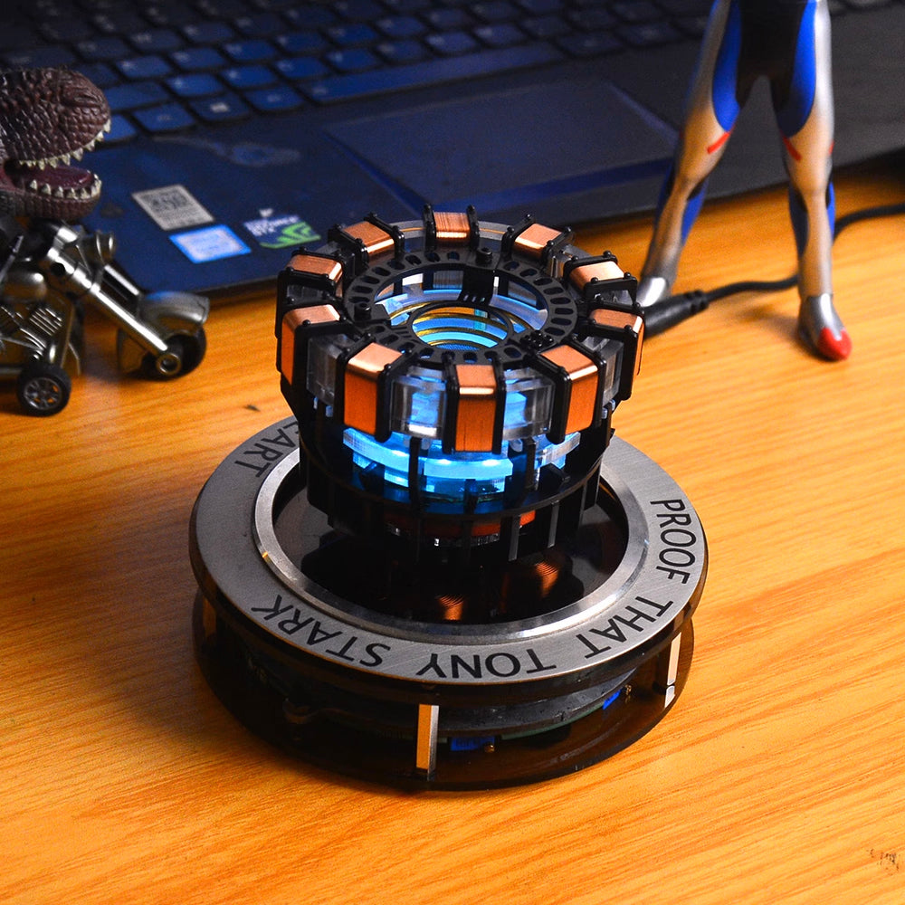 Arc Reactor MK1-1:1 Scale Levitating DIY Floating and Spinning in Air