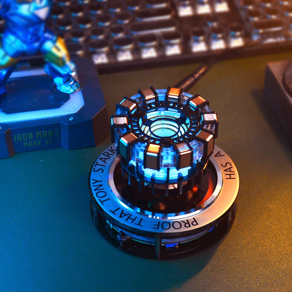 Arc Reactor MK1-1:1 Scale Levitating DIY Floating and Spinning in Air
