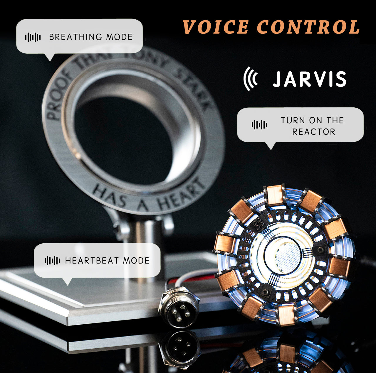 1:1 Arc Reactor MK1 Model Finished Product(Voice/remote control)