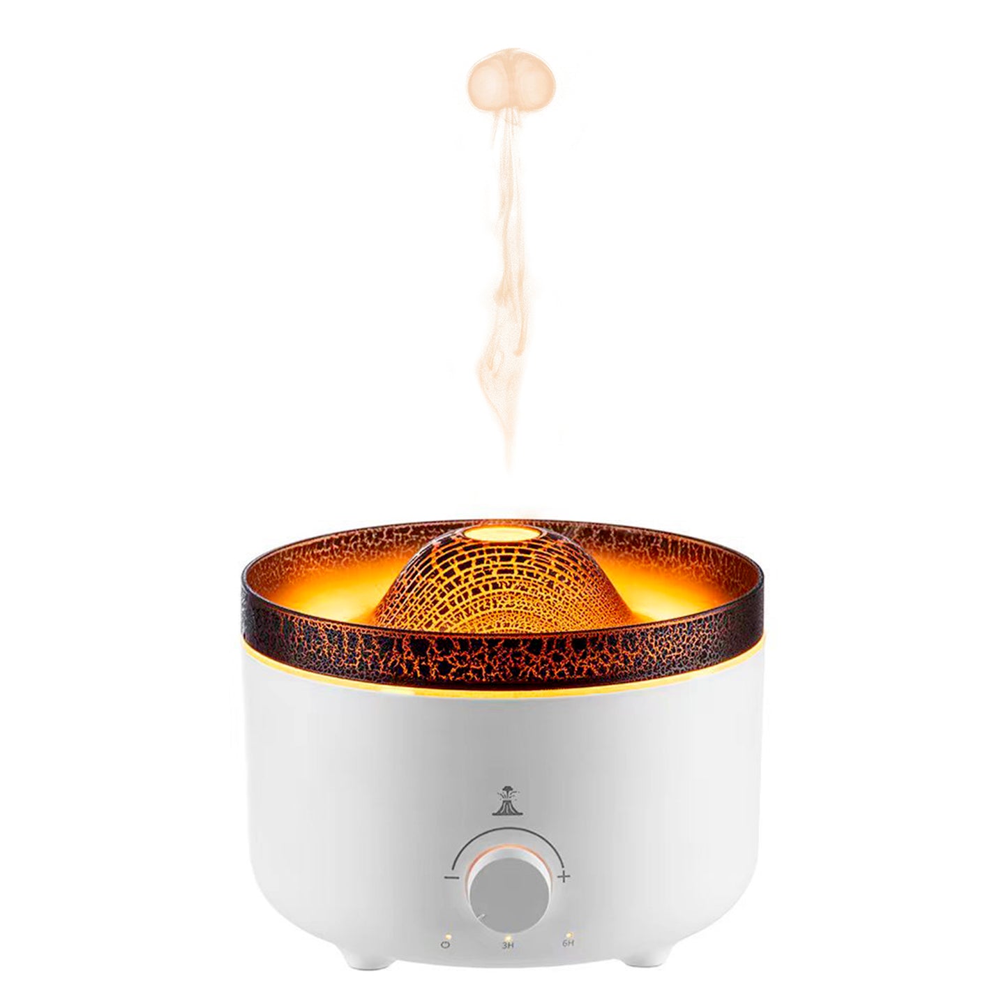 Flame Air Diffuser Volcano Aroma Diffuser Ultrasonic Oil Diffuser 560mL