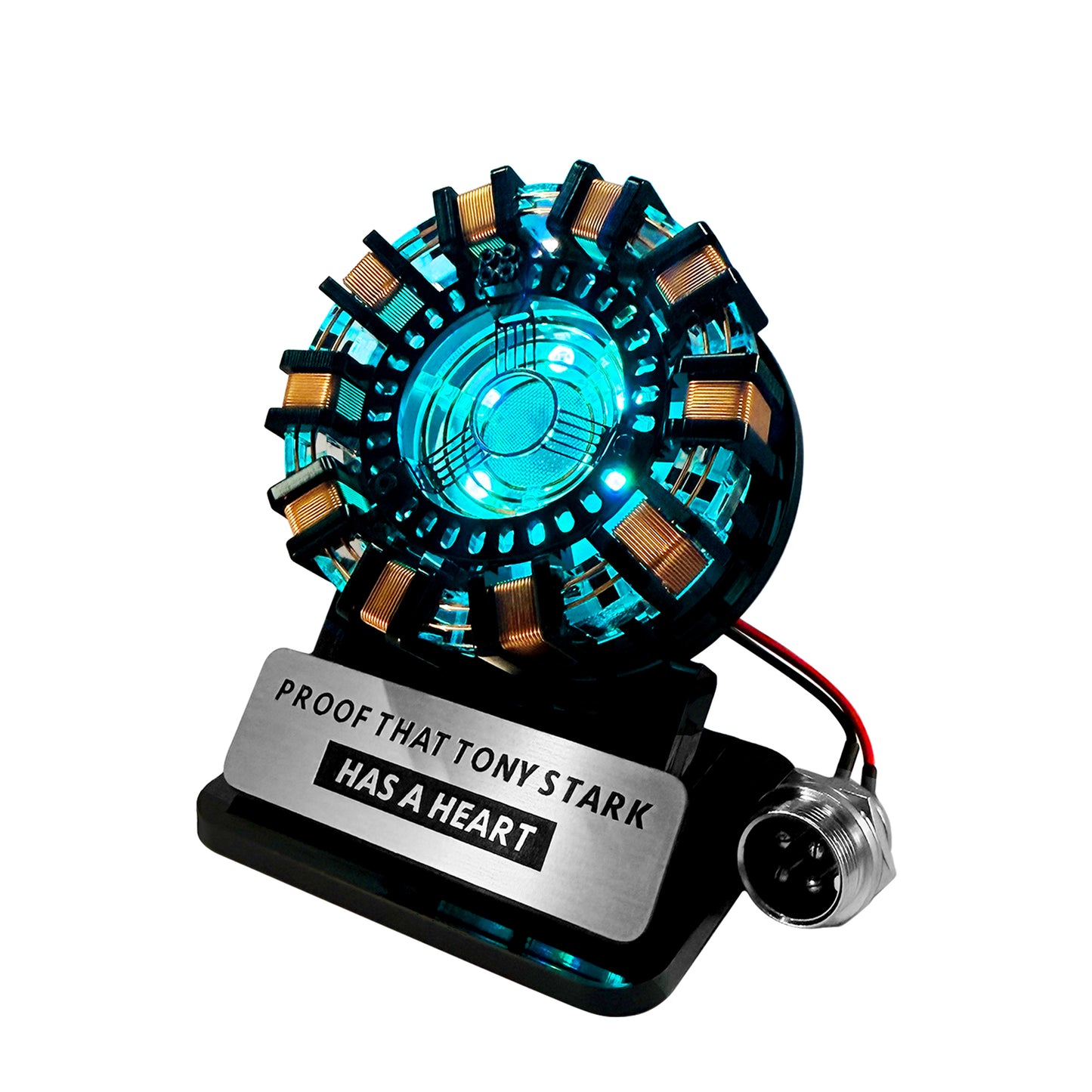 1:1 Iron Man Arc Reactor MK1 Heart Model LED Light Vibration Sensing Control