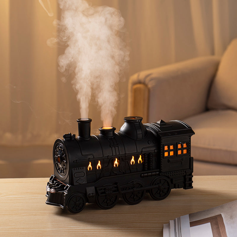 300ML Retro Train Essential Oil Diffuser – Cool Mist Humidifier