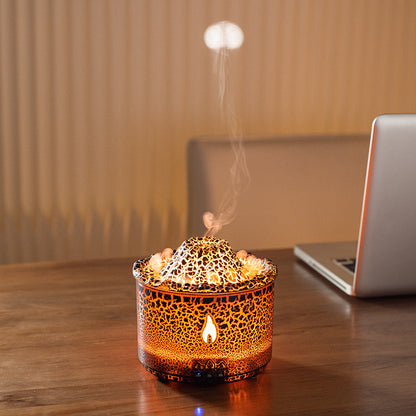 Flame Air Diffuser Volcano Aroma Diffuser Ultrasonic Oil Diffuser 360mL