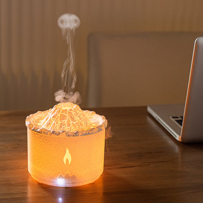 Flame Air Diffuser Volcano Aroma Diffuser Ultrasonic Oil Diffuser 360mL