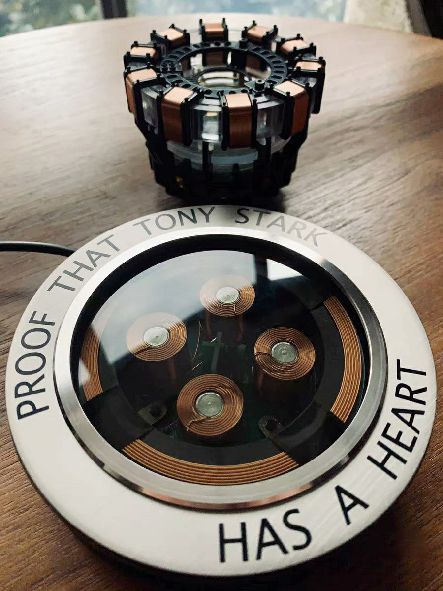 Arc Reactor MK1-1:1 Scale Levitating DIY Floating and Spinning in Air